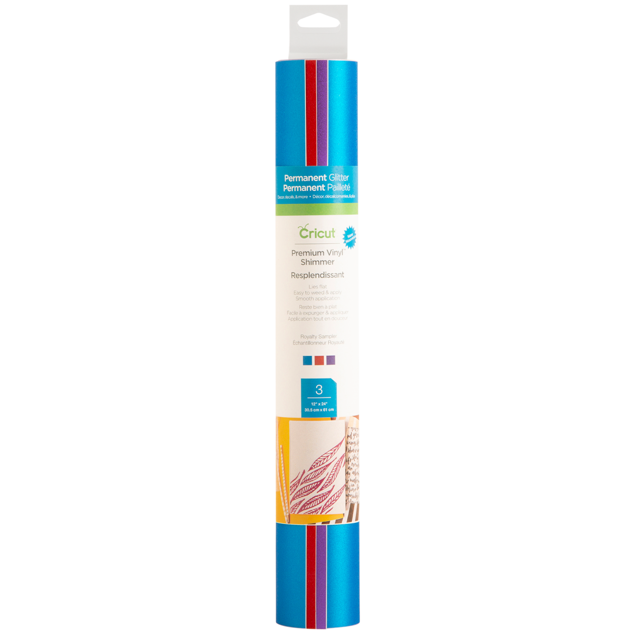 9 Pack: Cricut® Premium Vinyl™ Shimmer Royalty Sampler